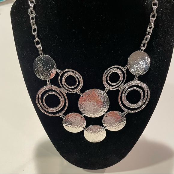 Silver Statement Necklace - Picture 1 of 11